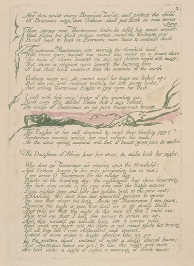 Now thou may marry, plate 4v from Visions of the Daughters of Albion by William Blake